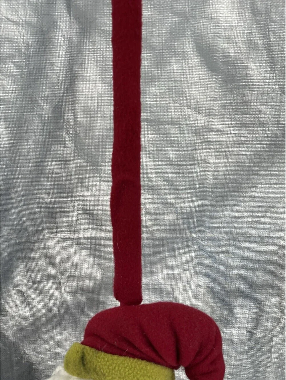 Vintage Handcrafted Santa Claus St Nick Figure On A Stick Hanging Decor